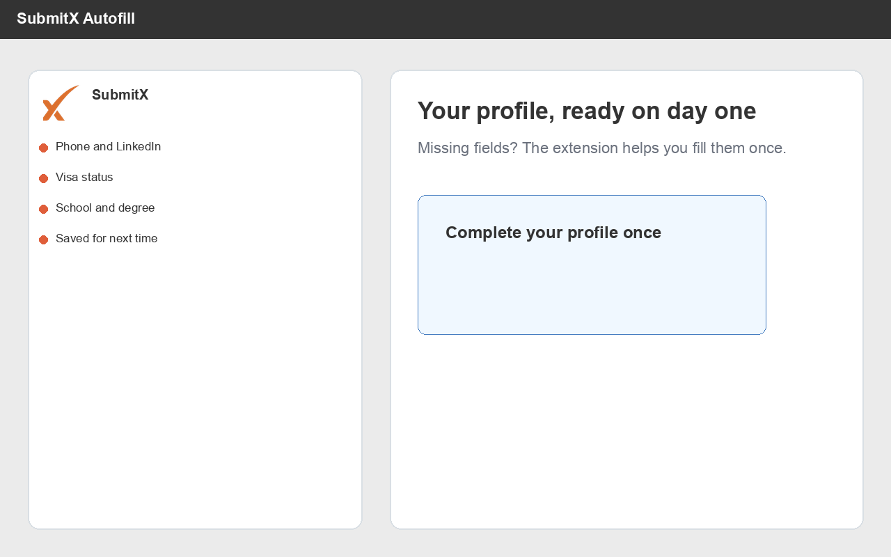 SubmitX profile